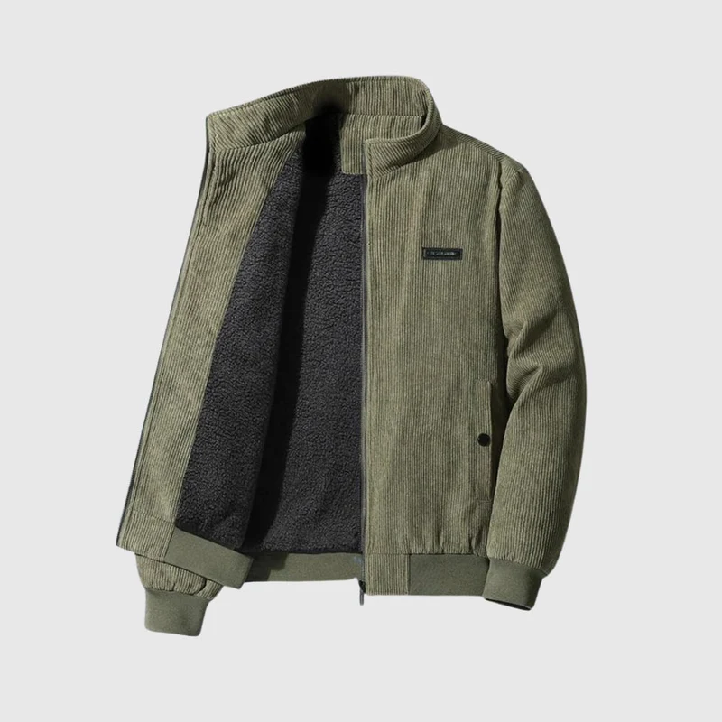 Tobias | Komfortable Sherpa Cordjacke für Männer