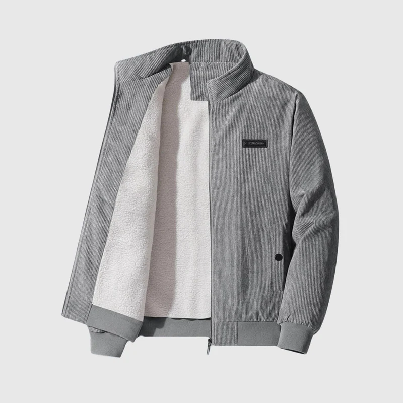 Tobias | Komfortable Sherpa Cordjacke für Männer