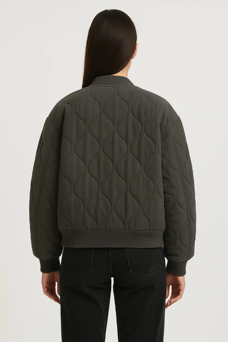 Übergangsjacke Damen | Steppjacke Damen | Druckknöpfe & sichere Pattentaschen
