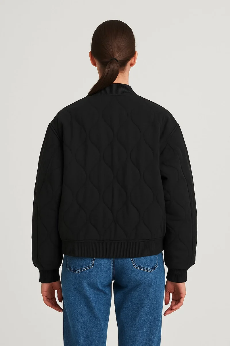 Übergangsjacke Damen | Steppjacke Damen | Druckknöpfe & sichere Pattentaschen