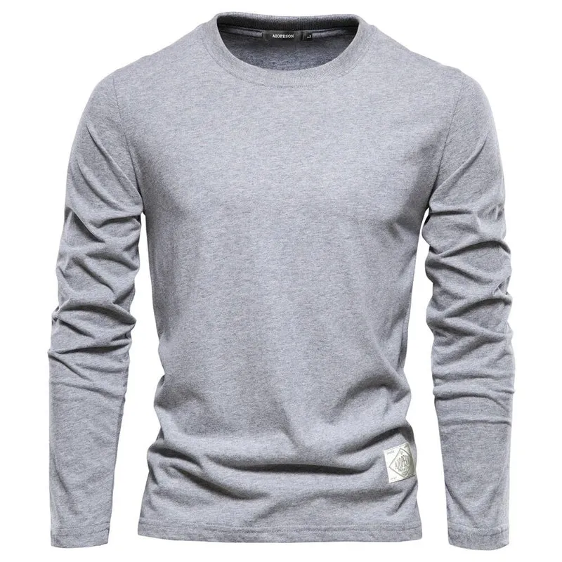 Sweatshirt Herren | Herren Langarmshirt | Rundhals-Form & glatte Front für cleane Layer-Looks
