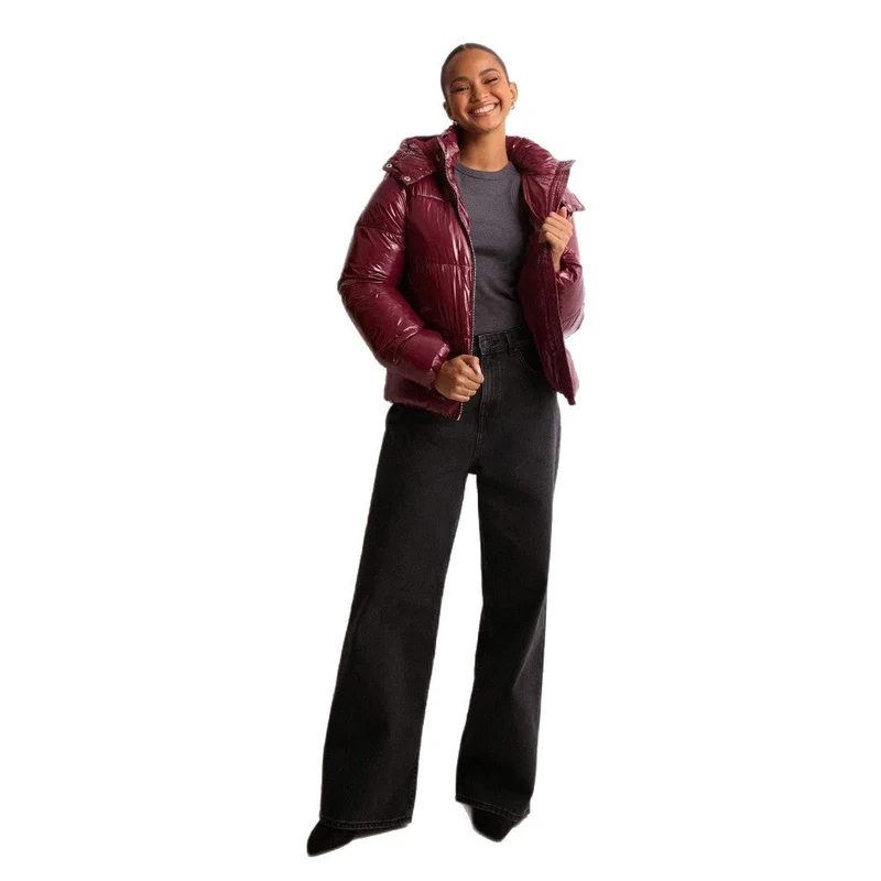 Pufferjacke Damen | Abnehmbare Kapuze & Hochabschließender Zipper