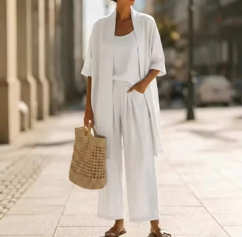 Elisa | Stilvolles Dreiteiliges Set Damen Chic