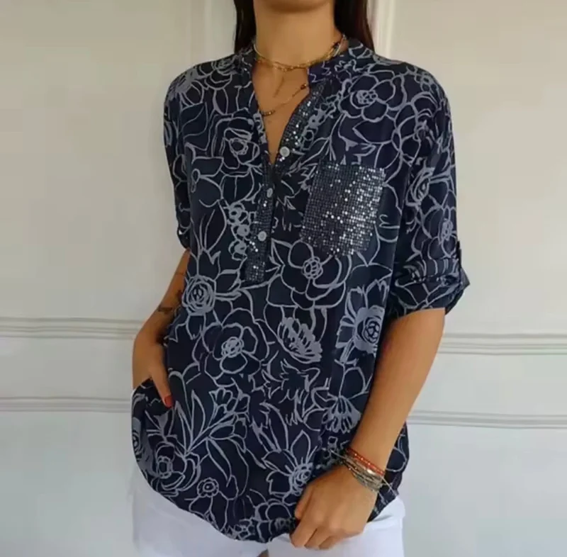 Mila | Elegante Bluse Damen Mit Pocket