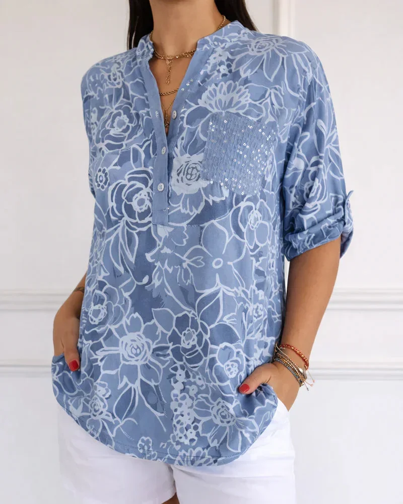 Mila | Elegante Bluse Damen Mit Pocket