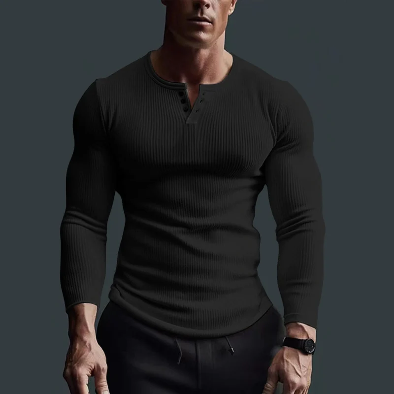 Langarmshirt Herren | Figurbetont & Moderner Look