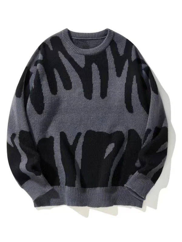 Sweatshirt Herren Rundhals | Warm & Modernes Muster