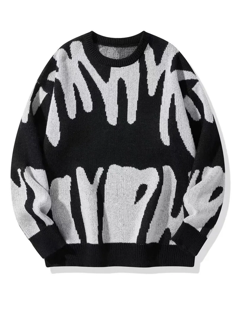 Sweatshirt Herren Rundhals | Warm & Modernes Muster