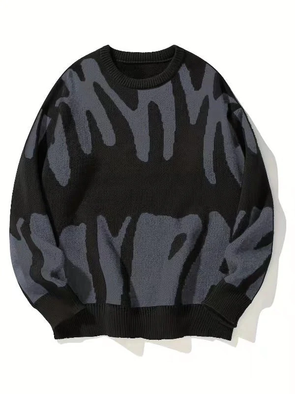 Sweatshirt Herren Rundhals | Warm & Modernes Muster
