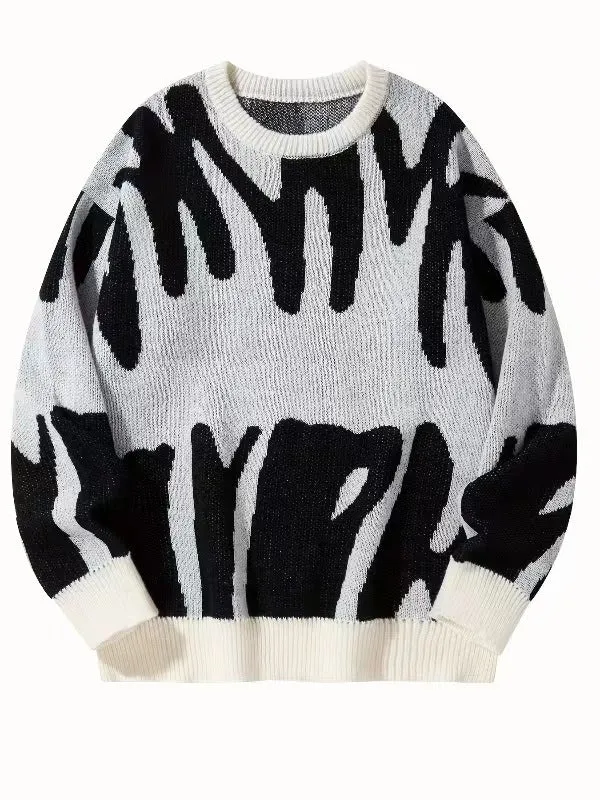 Sweatshirt Herren Rundhals | Warm & Modernes Muster