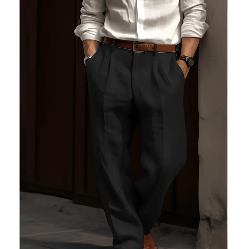 Hose Herren Elegant | Gerader Schnitt & Atmungsaktiver Komfort