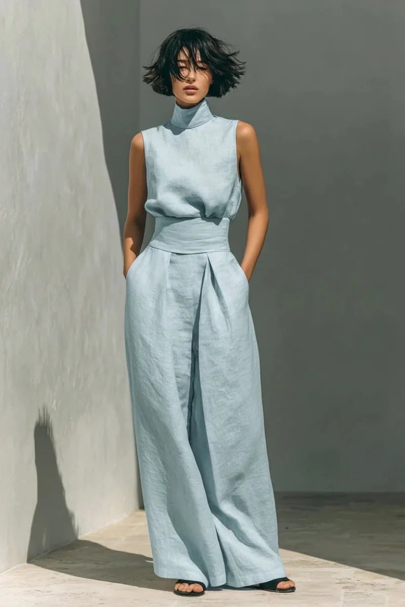 Livia | Elegantes Leinen Ensemble für den Sommer