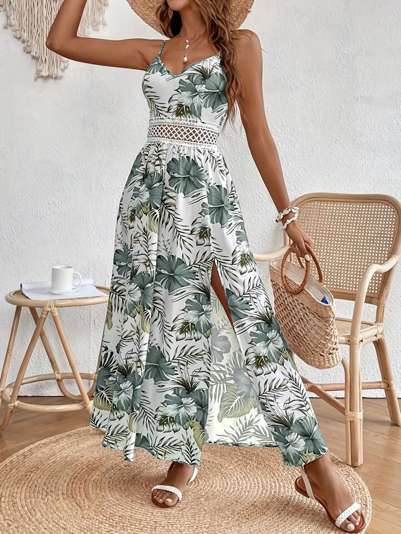 Paula | Blumen Maxikleid Boho Eleganter Stil