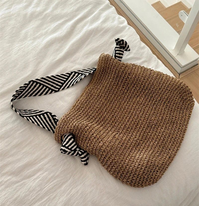 Tessa | Boho Geflochtene Tote Bag Alltagstauglich