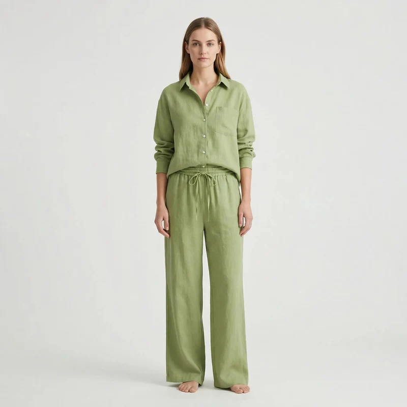 Zweiteiliger Set Damen | Oversized Schnitt & bequemer Kordelbund