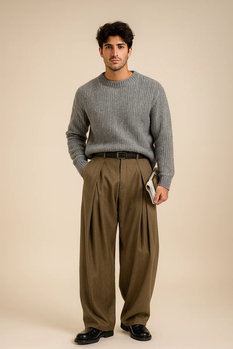 Herren Anzughose | Weites Bein & elegant