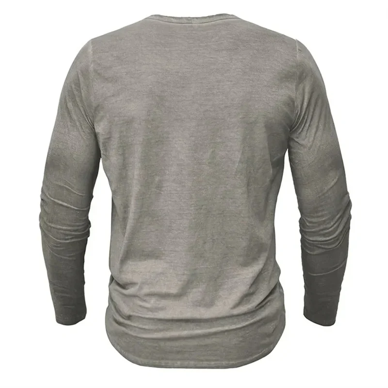 Sweatshirt Herren Henley | Knopfleiste & Langarm-Komfort