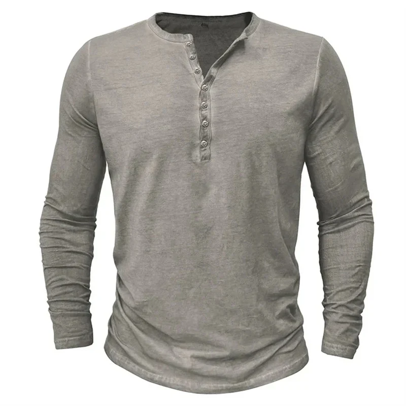 Sweatshirt Herren Henley | Knopfleiste & Langarm-Komfort
