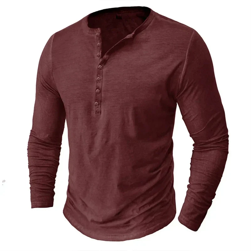 Sweatshirt Herren Henley | Knopfleiste & Langarm-Komfort