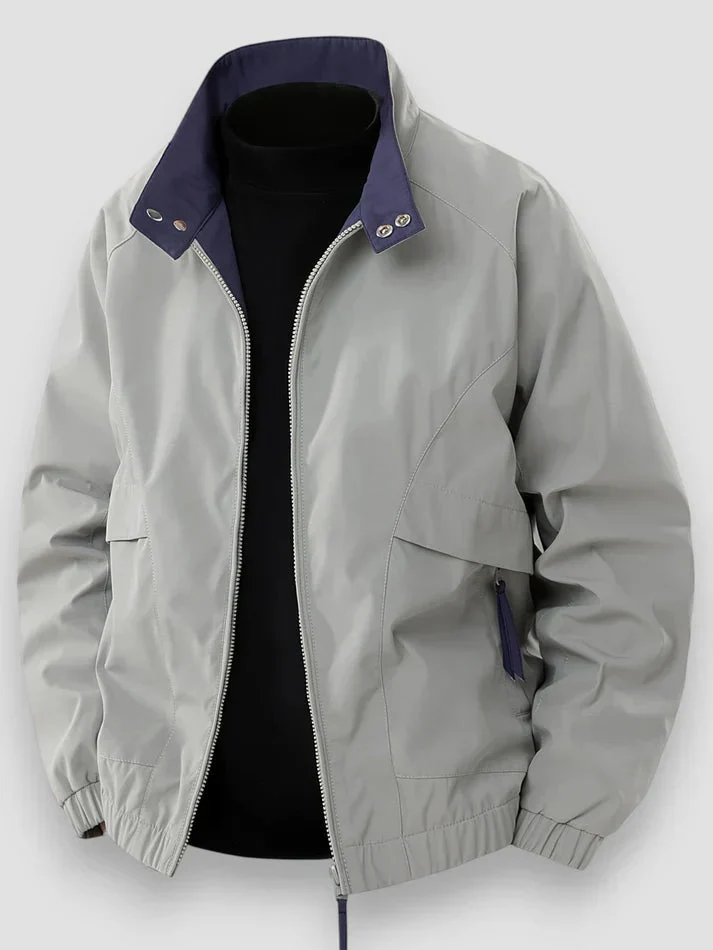 Übergangsjacke Herren | Reißverschluss & Stehkragen-Schutz