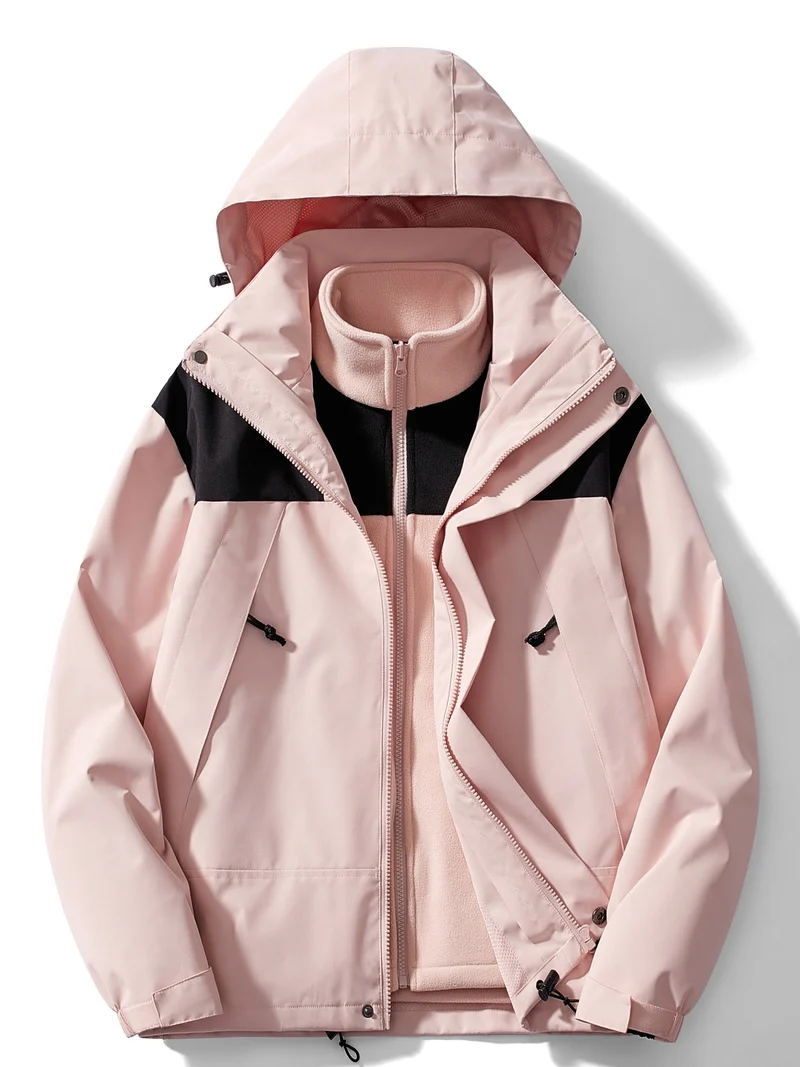 Winterjacke Damen | Übergangsjacke Damen | 3-in-1 Design: schnell anpassbar & zuverlässig bequem