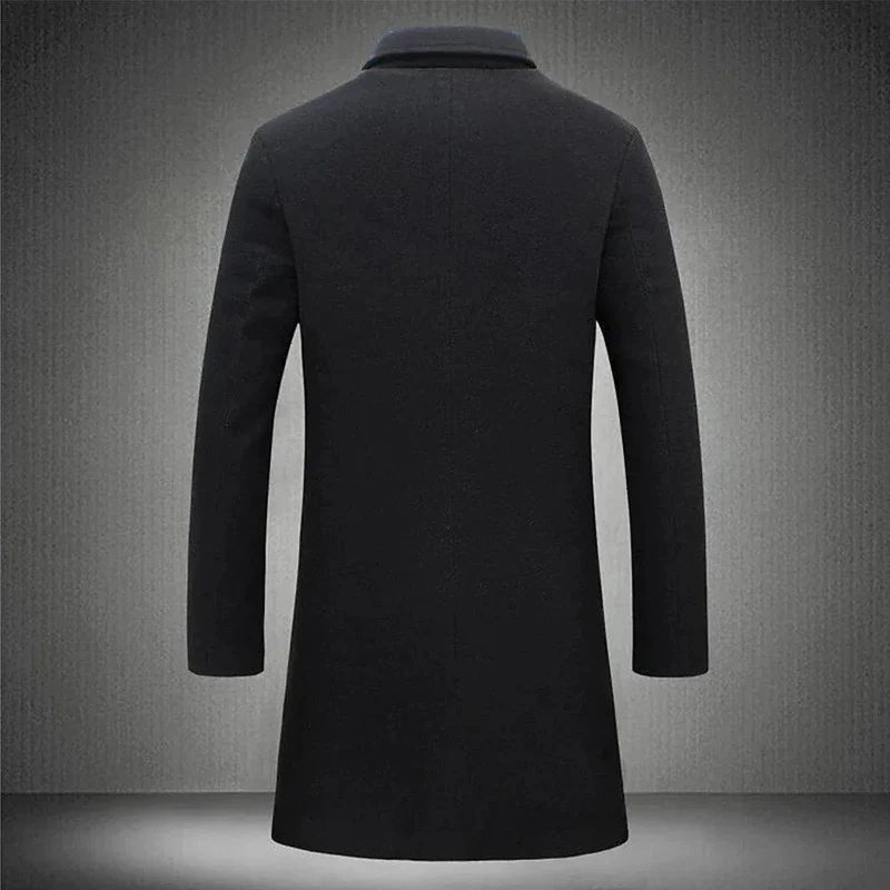 Mantel Herren | Langer Wintermantel | Eleganter Look & Wärmender Komfort