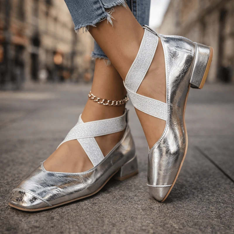 Sofia | Modische Riemchen Heels Damen Look