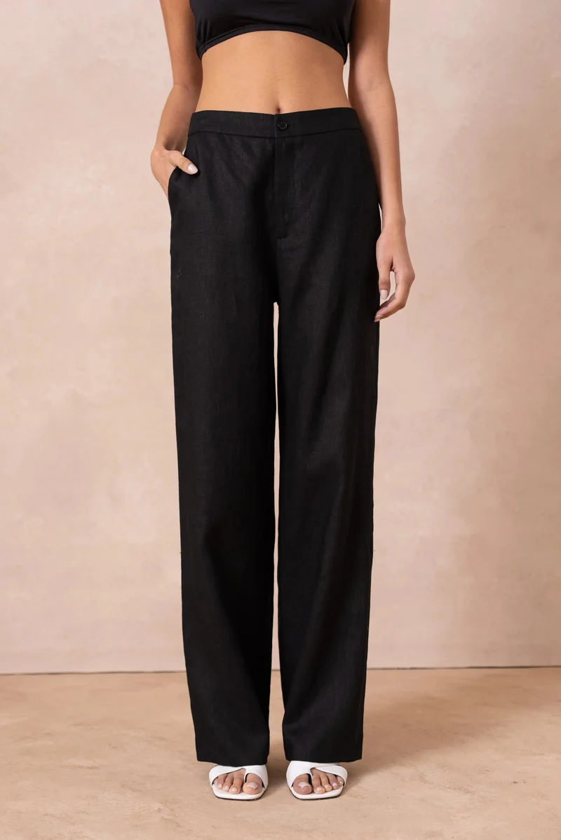 Sommerhose Damen | High-Waist Wide-Leg & Eleganter Gerader Schnitt