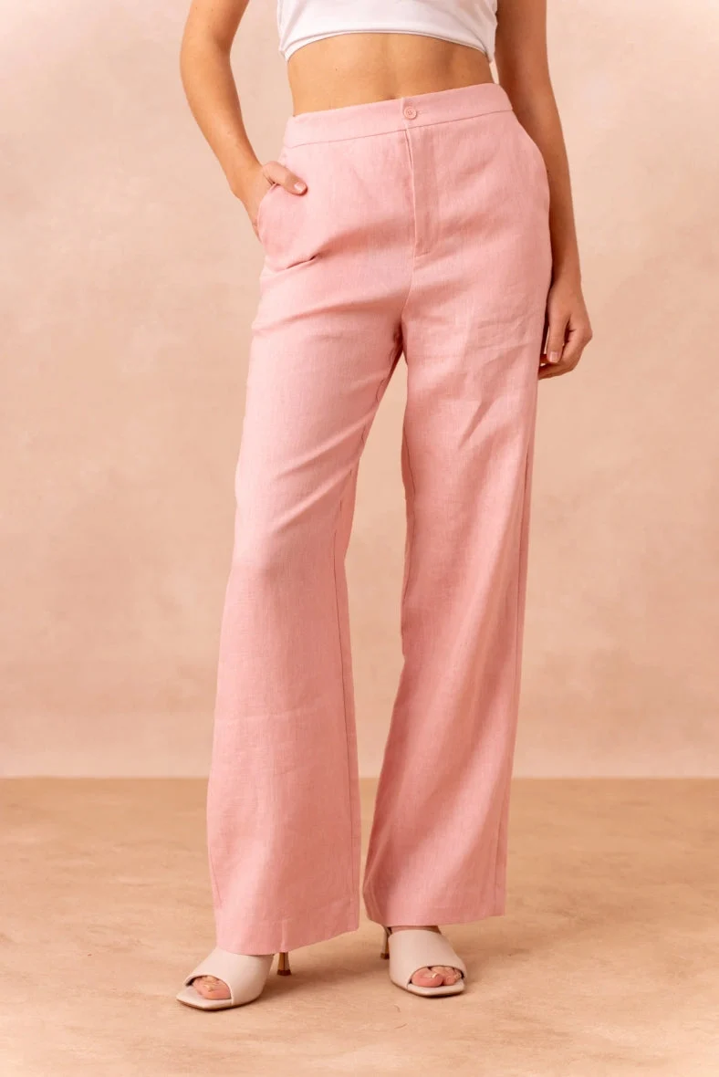 Sommerhose Damen | High-Waist Wide-Leg & Eleganter Gerader Schnitt