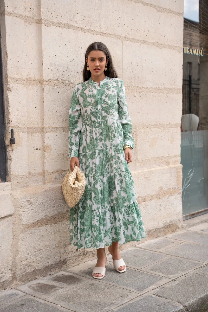 Maxikleid Damen | Florales Muster & Romantischer Boho-Stil