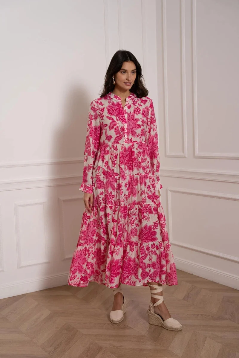 Maxikleid Damen | Florales Muster & Romantischer Boho-Stil