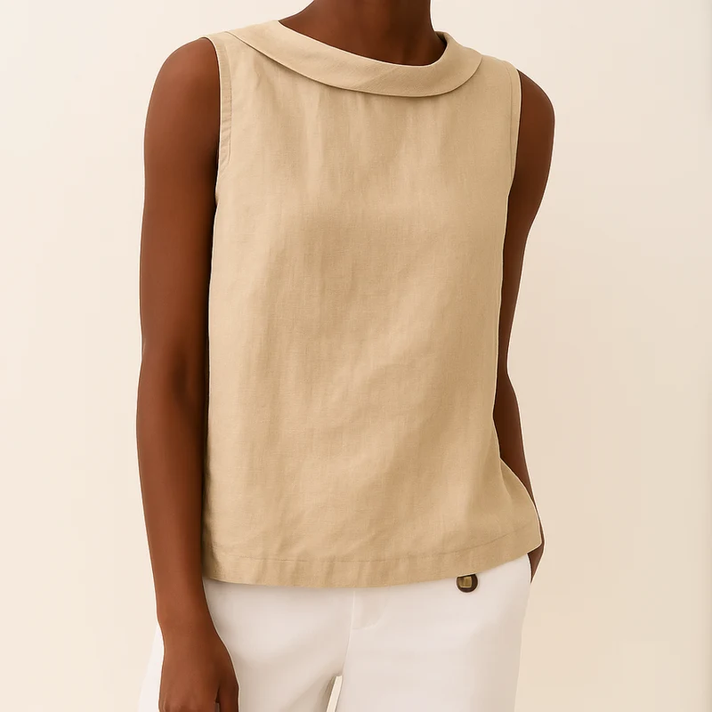 Sommer Top Damen | Rollkragen & Cleaner Minimalistischer Schnitt