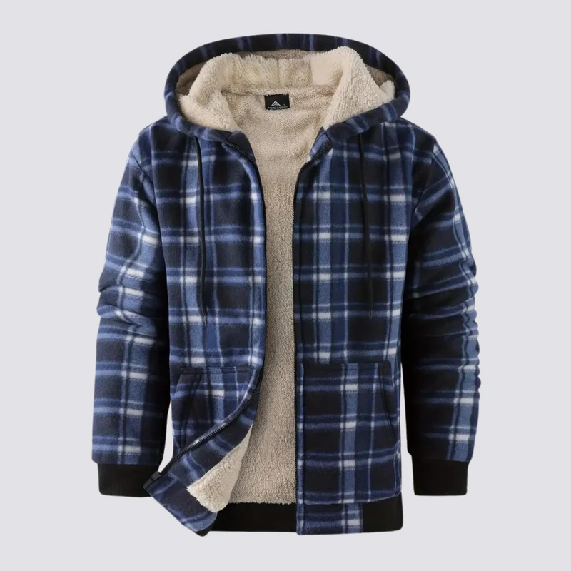 Übergangsjacke Herren | Karo-Design & Wärmender Komfort