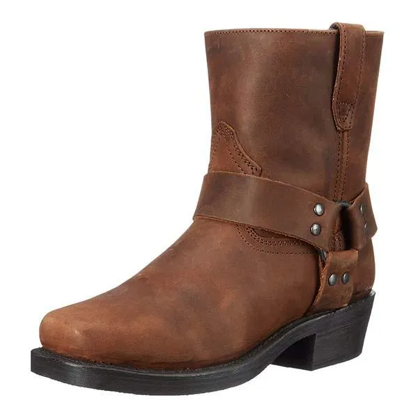 Cowboystiefel Herren | Seitlicher Reißverschluss & Rutschfester Halt