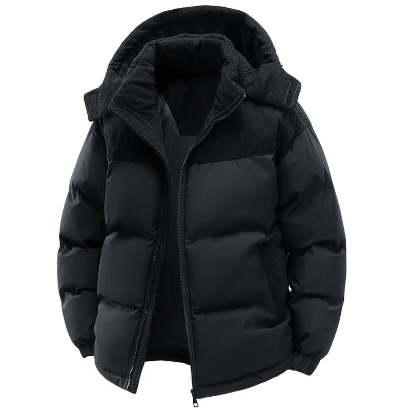 Winterjacke Herren | Gefütterte Kapuzenjacke | Outdoor Jacke Herren