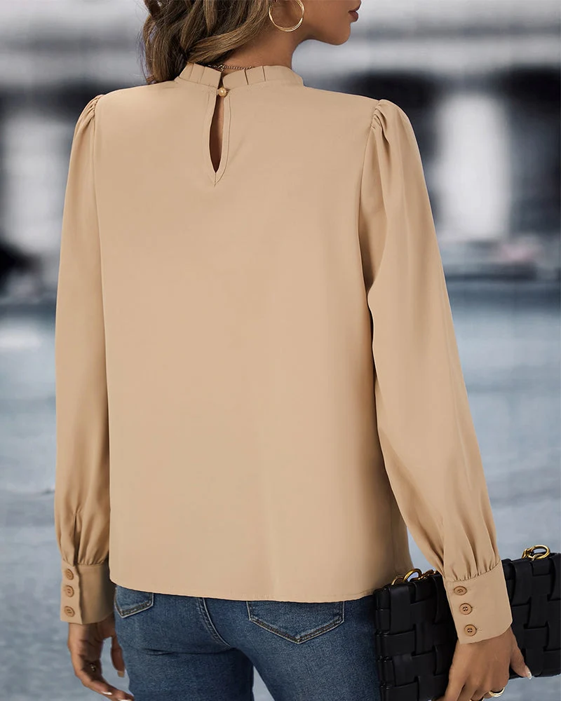 Hemdbluse Damen | Klassischer Kragen & schmeichelnde Faltendetails