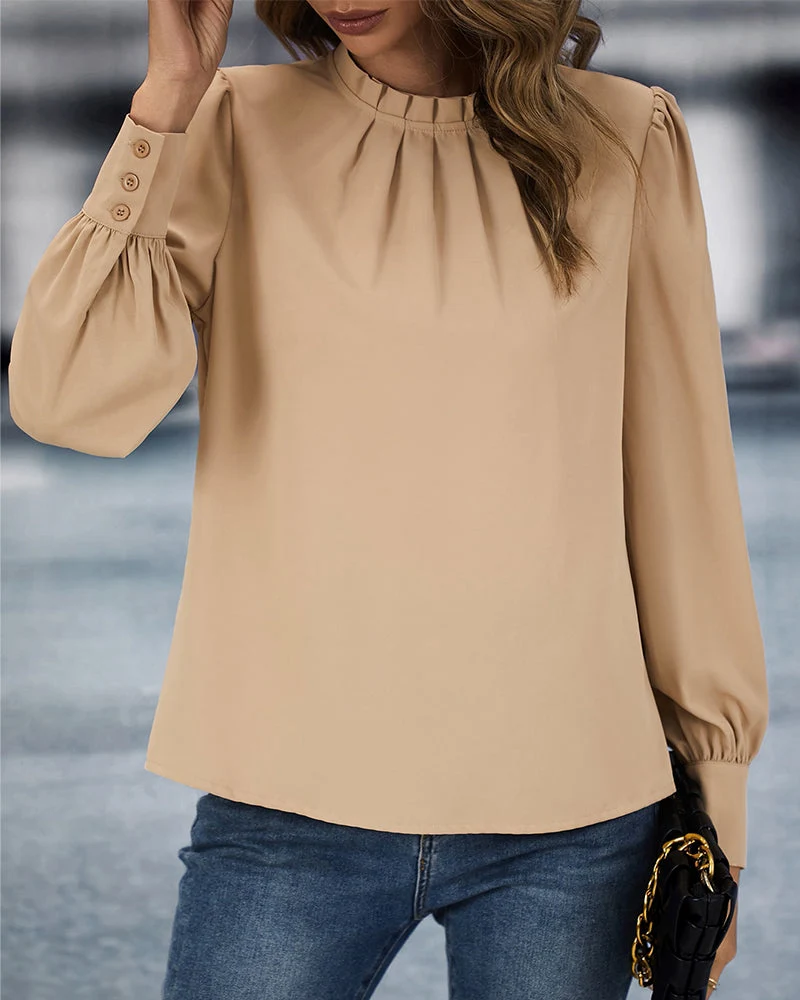Hemdbluse Damen | Klassischer Kragen & schmeichelnde Faltendetails