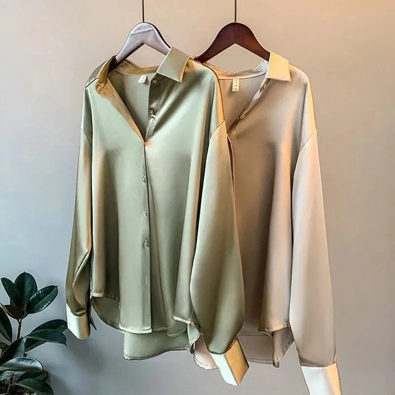 Satinhemd Damen | Fließender Fall & Elegant in Sekunden