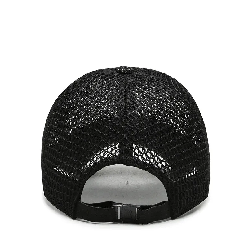 Sommerhut Herren | Atmungsaktive Mesh-Cap & Verstellbarer Trucker-Stil
