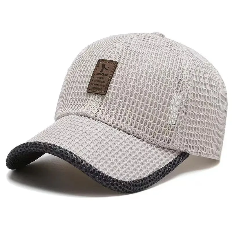Sommerhut Herren | Atmungsaktive Mesh-Cap & Verstellbarer Trucker-Stil