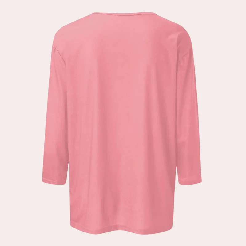 Top Damen | Weiches Dreiviertelarm-Shirt & Zeitloses Rundhals-Basic