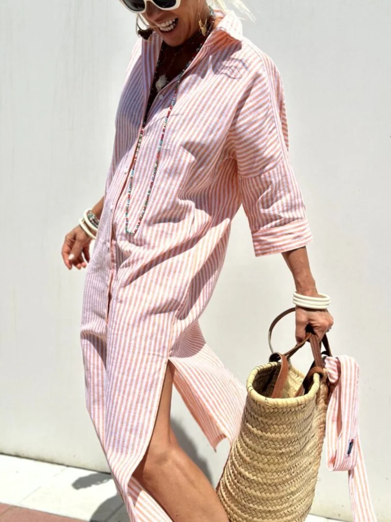Gestreiftes Hemd Damen | Oversized & Lässig