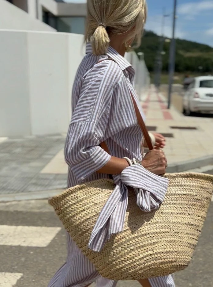 Gestreiftes Hemd Damen | Oversized & Lässig