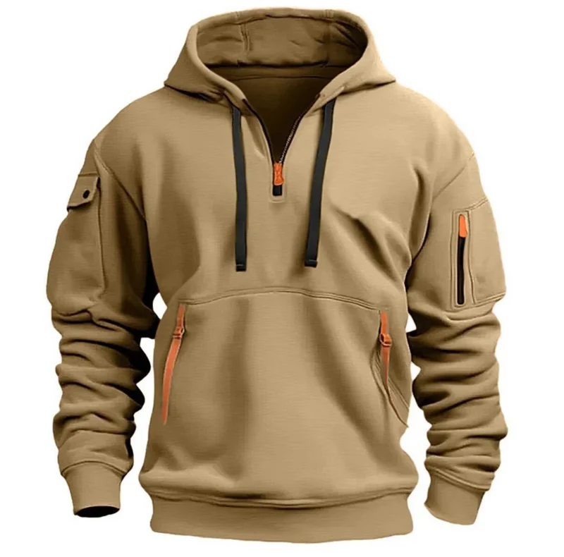 Hoodie für Herren | Kapuzenpullover Herren | Reißverschlusstaschen & Ärmeltasche