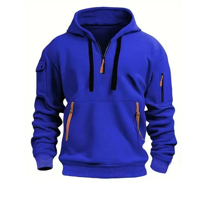 Hoodie für Herren | Kapuzenpullover Herren | Reißverschlusstaschen & Ärmeltasche