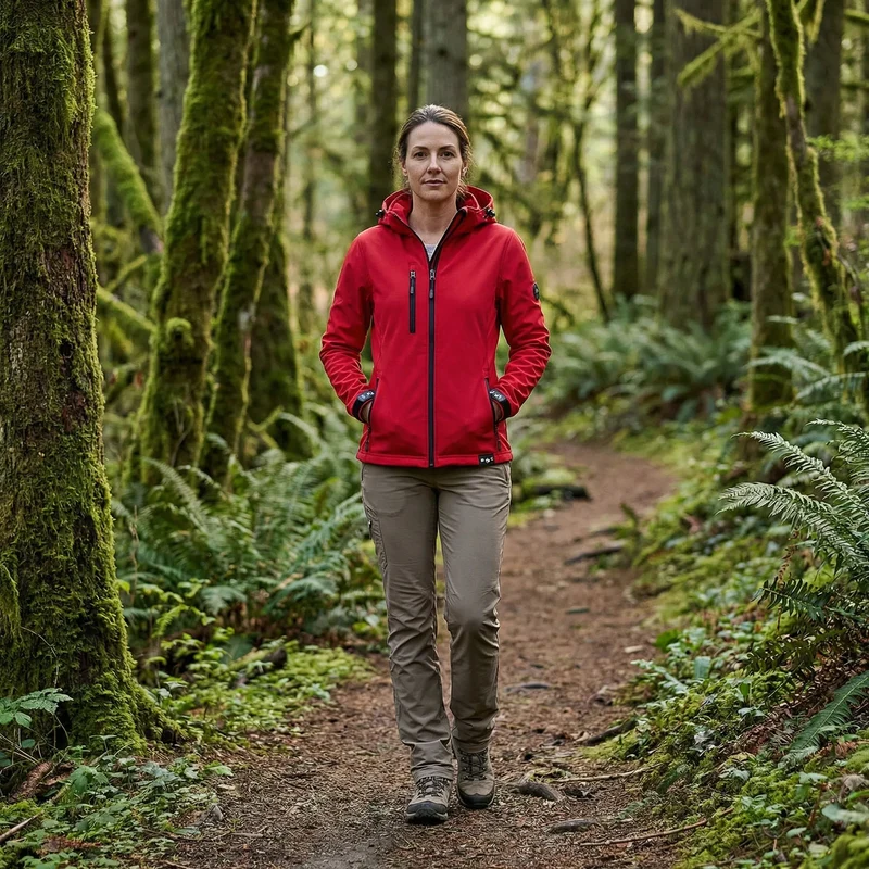 Softshell Jacke Damen | Kapuze & Windabweisender Schutz