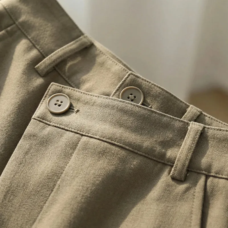 Damenhose | Wide-Leg Schnitt & Wickel-Optik für Elegante Linie