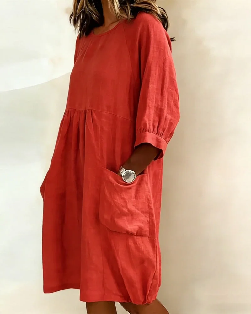 Paula | Charmantes 3/4-Arm-Kleid Damen