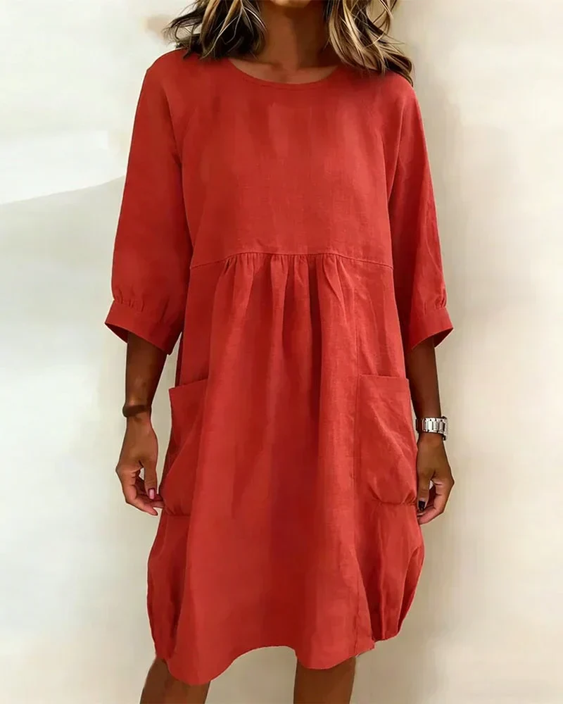 Paula | Charmantes 3/4-Arm-Kleid Damen