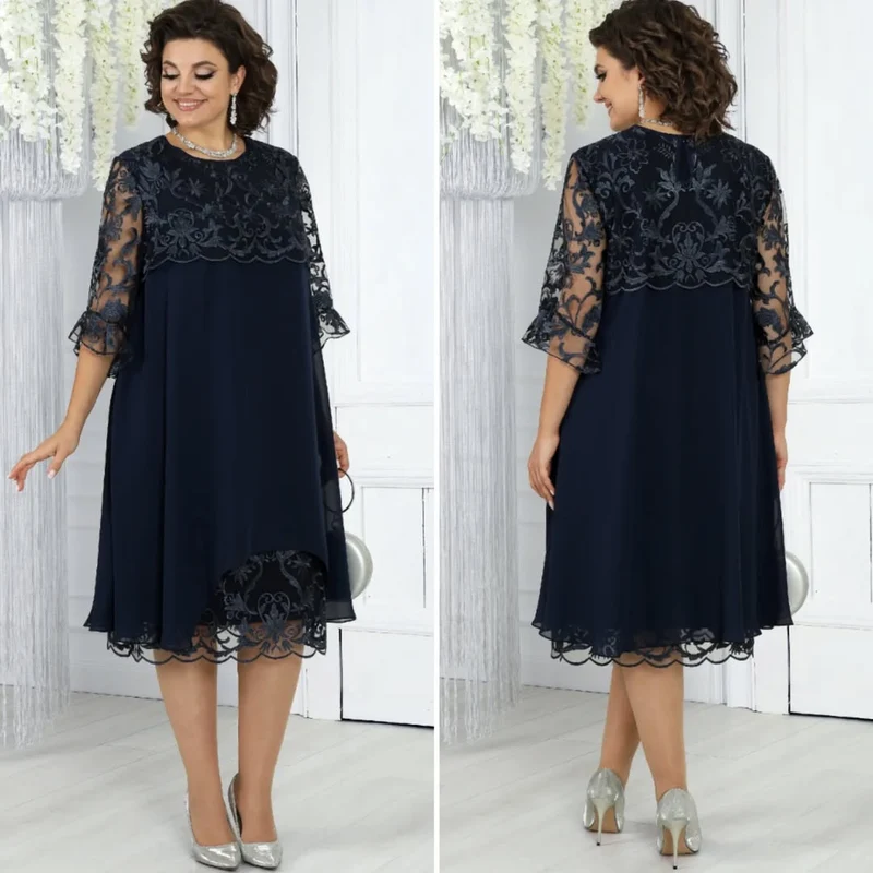 Paula | Lässiges Damen Midikleid elegant
